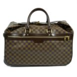 LOUIS VUITTON - a Damier Ebene Eole 50 rolling duffle bag.