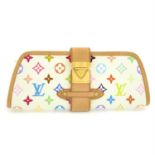 LOUIS VUITTON - White multicolour Shirley handbag.