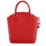 LOUIS VUITTON – a red Epi Lockit handbag.