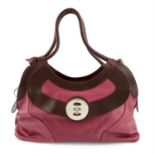 MULLBERY - a dual toned leather handbag.