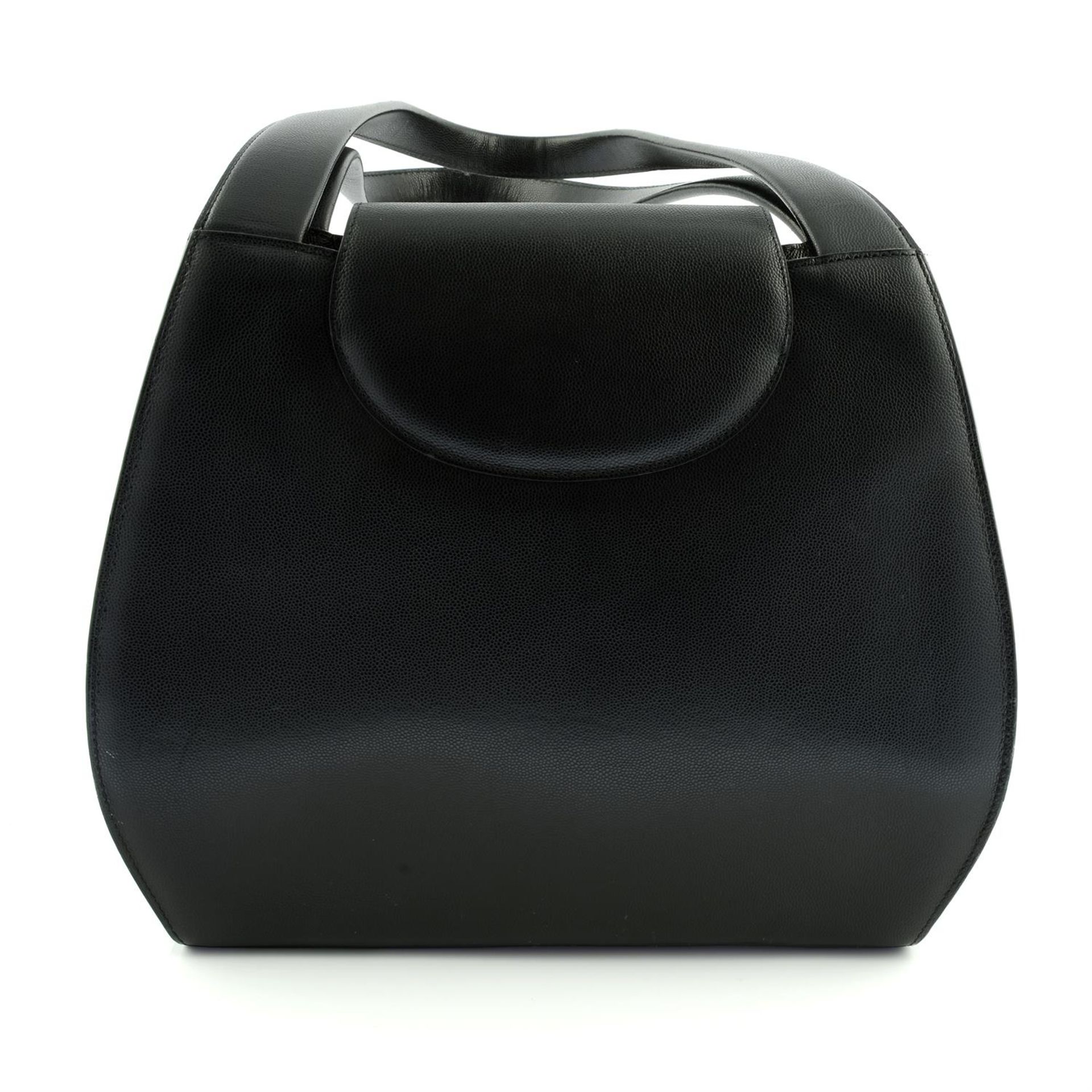 CARTIER - a black leather Panthère handbag. - Image 2 of 7