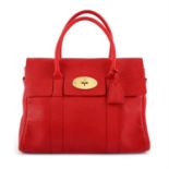 MULLBERY: A red Bayswater handbag.