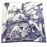 HERMÈS - a Hippopolis silk scarf.