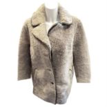 A shearling jacket.