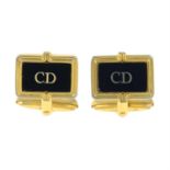 CHRISTIAN DIOR- a pair of cufflinks.