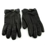 SALVATORE FERRAGAMO - a pair of leather gloves.