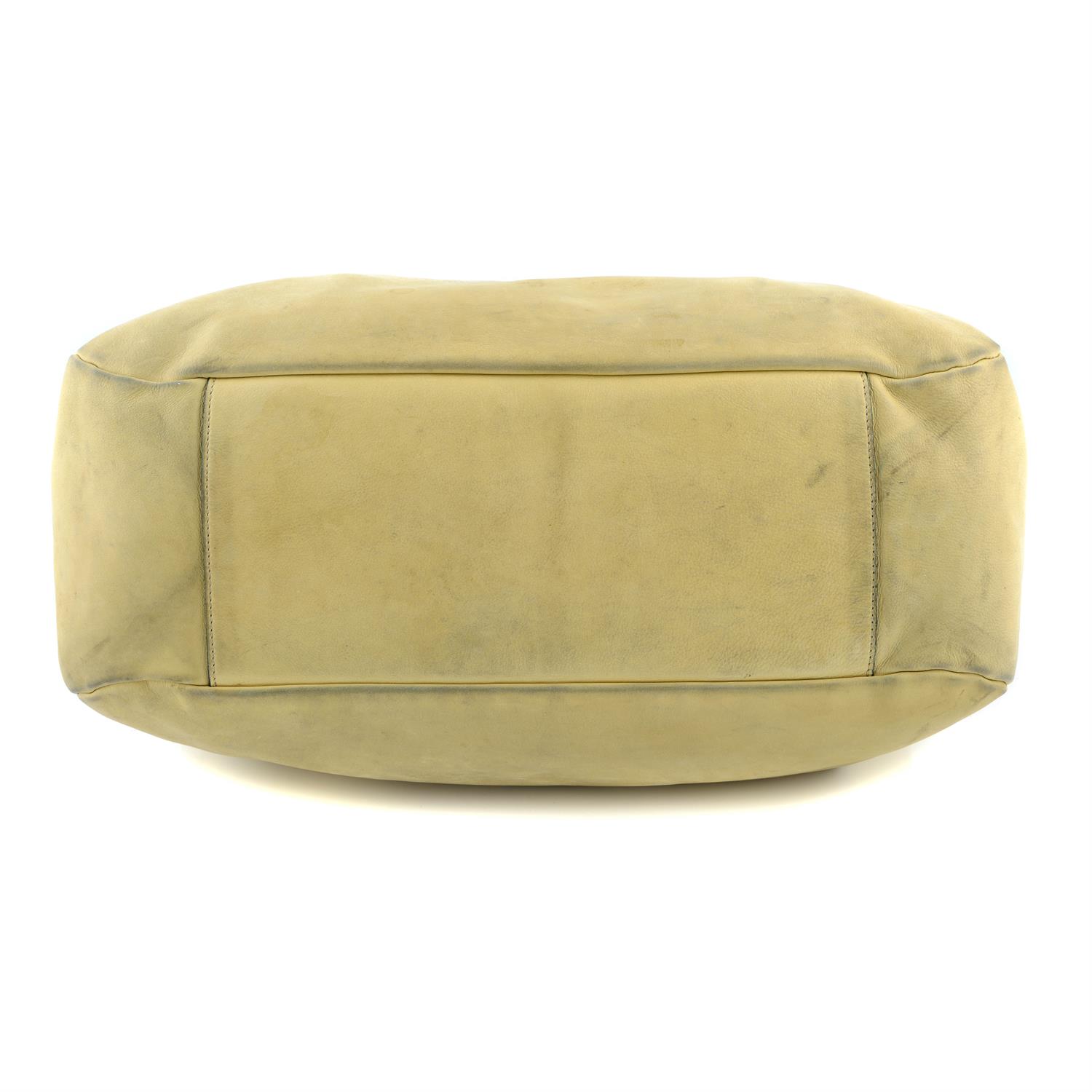 CHANEL - a beige hobo handbag. - Image 5 of 6