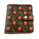 LOUIS VUITTON - a cherry print by Takashi Murakami wallet.