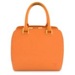 LOUIS VUITTON - an orange Epi Ponte Neufleather handbag.