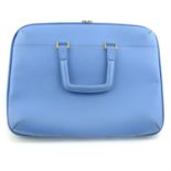 SMYTHSON - A leather laptop bag.