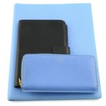 SMYTHSON - Three leather accessories.