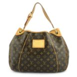 LOUIS VUITTON - a brown Monogram Galliera GM hobo handbag.