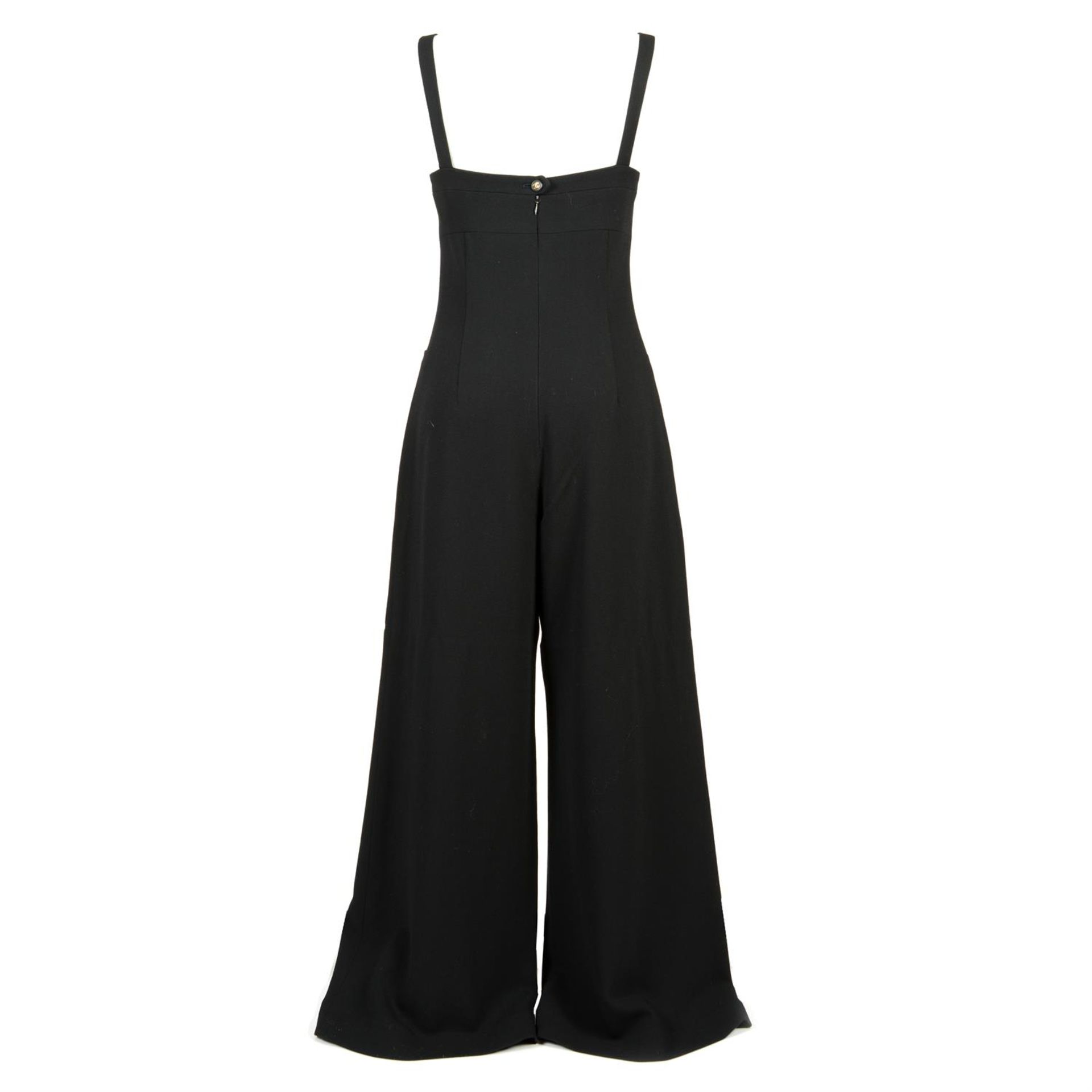 CHANEL - a black jumpsuit. - Image 2 of 3