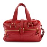MULLBERY - a red Mabel leather handbag.
