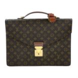 LOUIS VUITTON - a monogram briefcase.