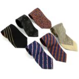 A collection of six gentlemen's ties.