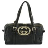 GUCCI: Jacquard GG shoulder bag.