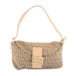 FENDI: A Zucchino canvas baguette handbag.