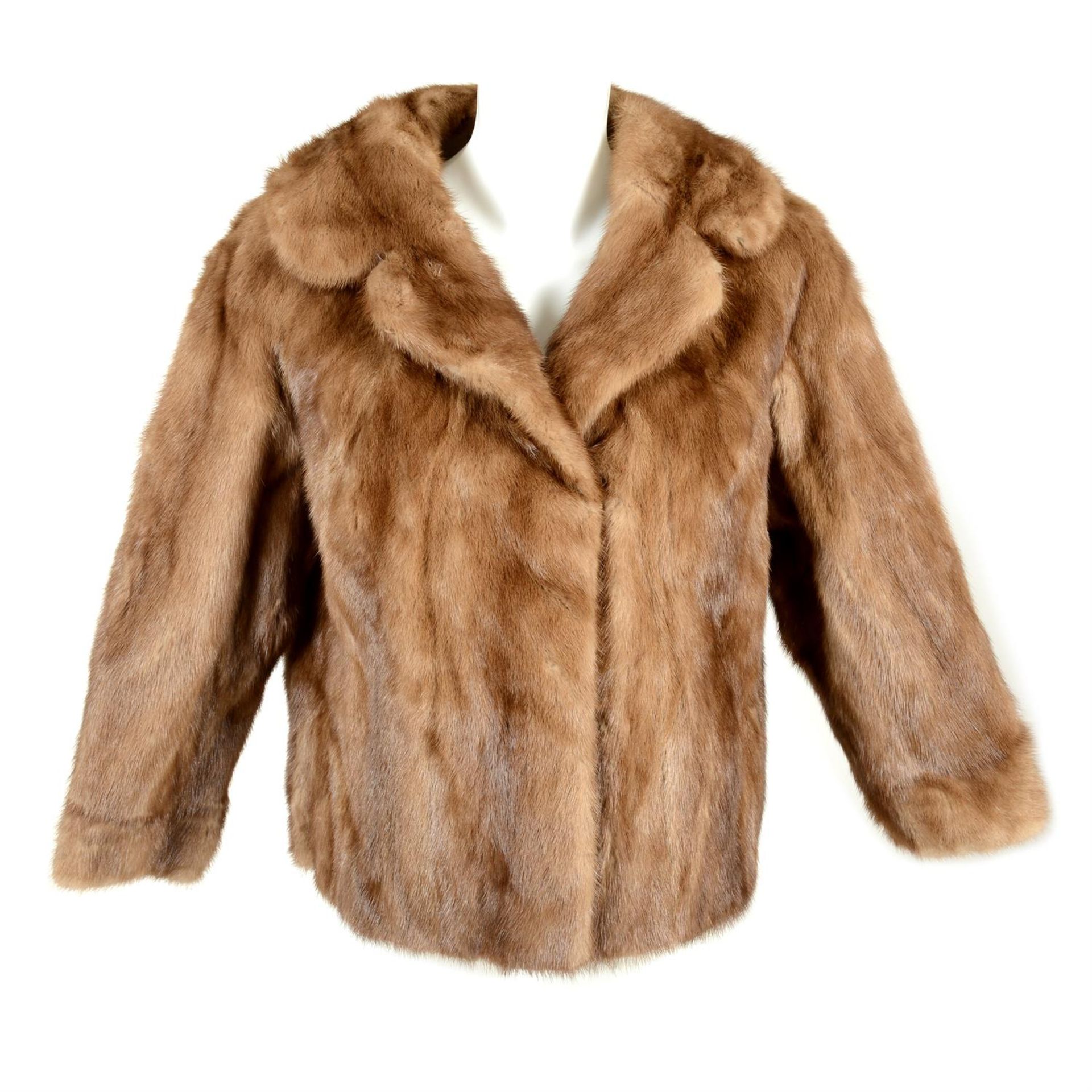 A short length mink fur jacket.