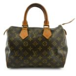 LOUIS VUITTON- a speedy 25 monogram canvas handbag.