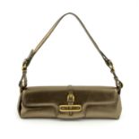 JIMMY CHOO - A bronze metallic Tulita clutch