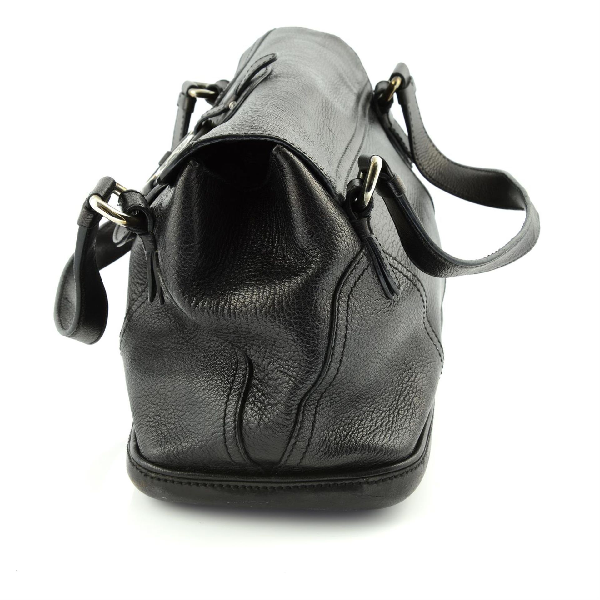 CÉLINE - a black leather handbag. - Image 3 of 6