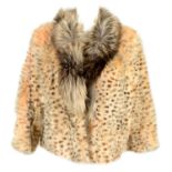 A fox fur jacket.