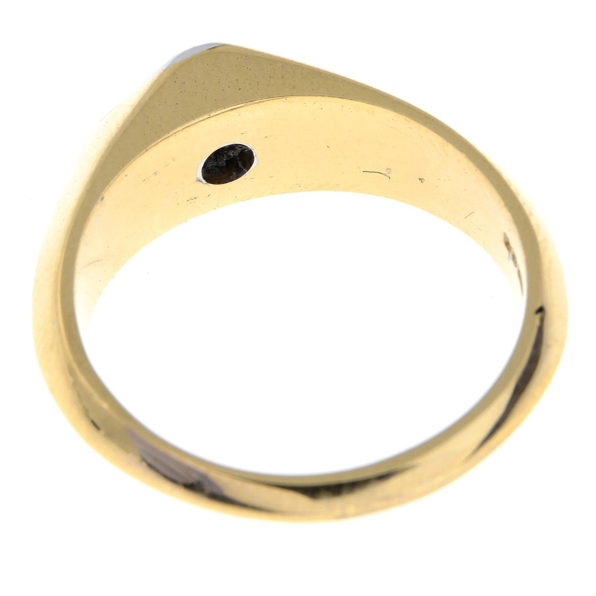 A 9ct gold brilliant-cut diamond single-stone ring. - Image 2 of 2