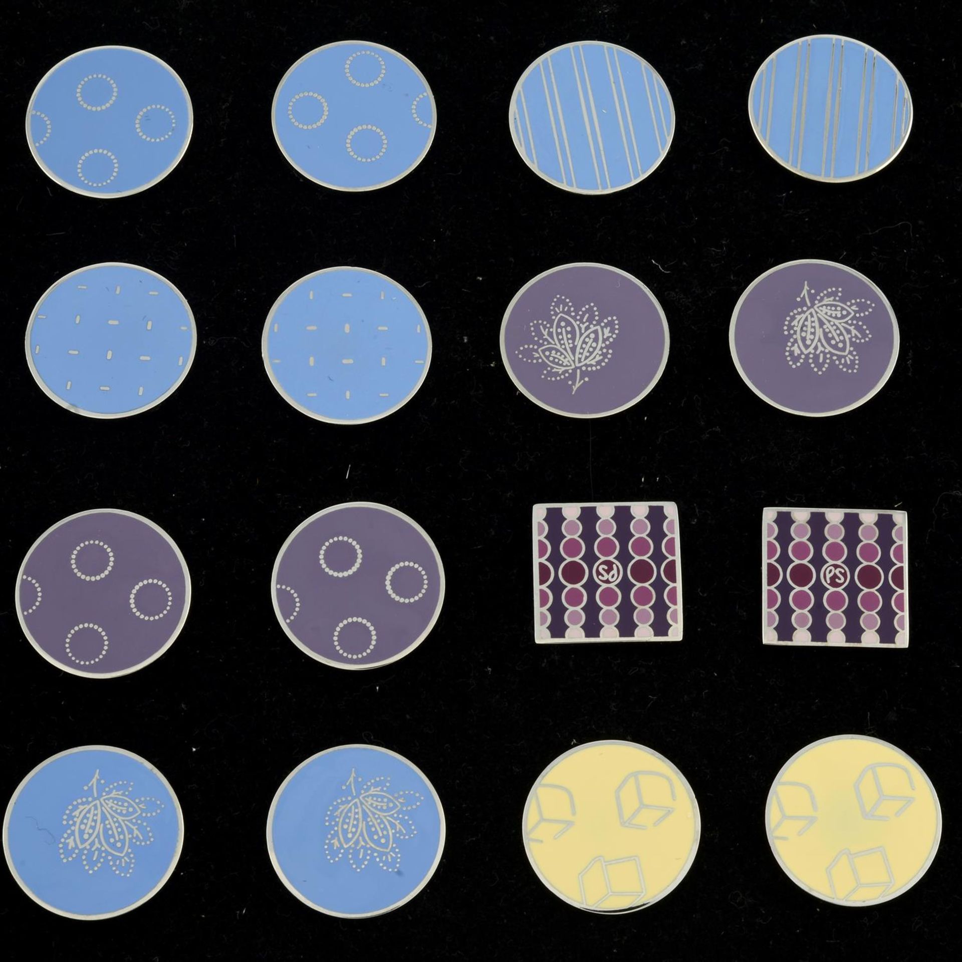 Twenty pairs of enamel cufflinks, by Paul Smith. - Image 2 of 4