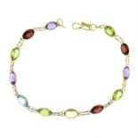 A multi-gem bracelet.