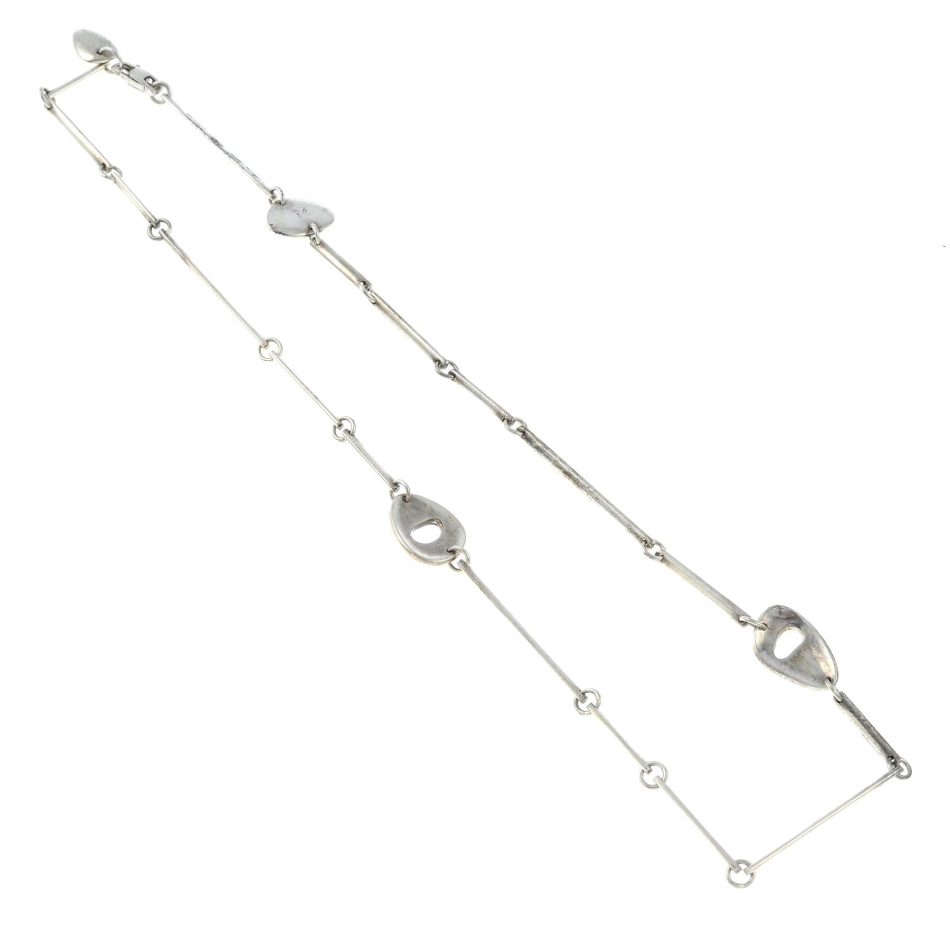 A silver 'Pebbles' necklace, by Lina Falksgaard for Georg Jensen. - Image 2 of 2