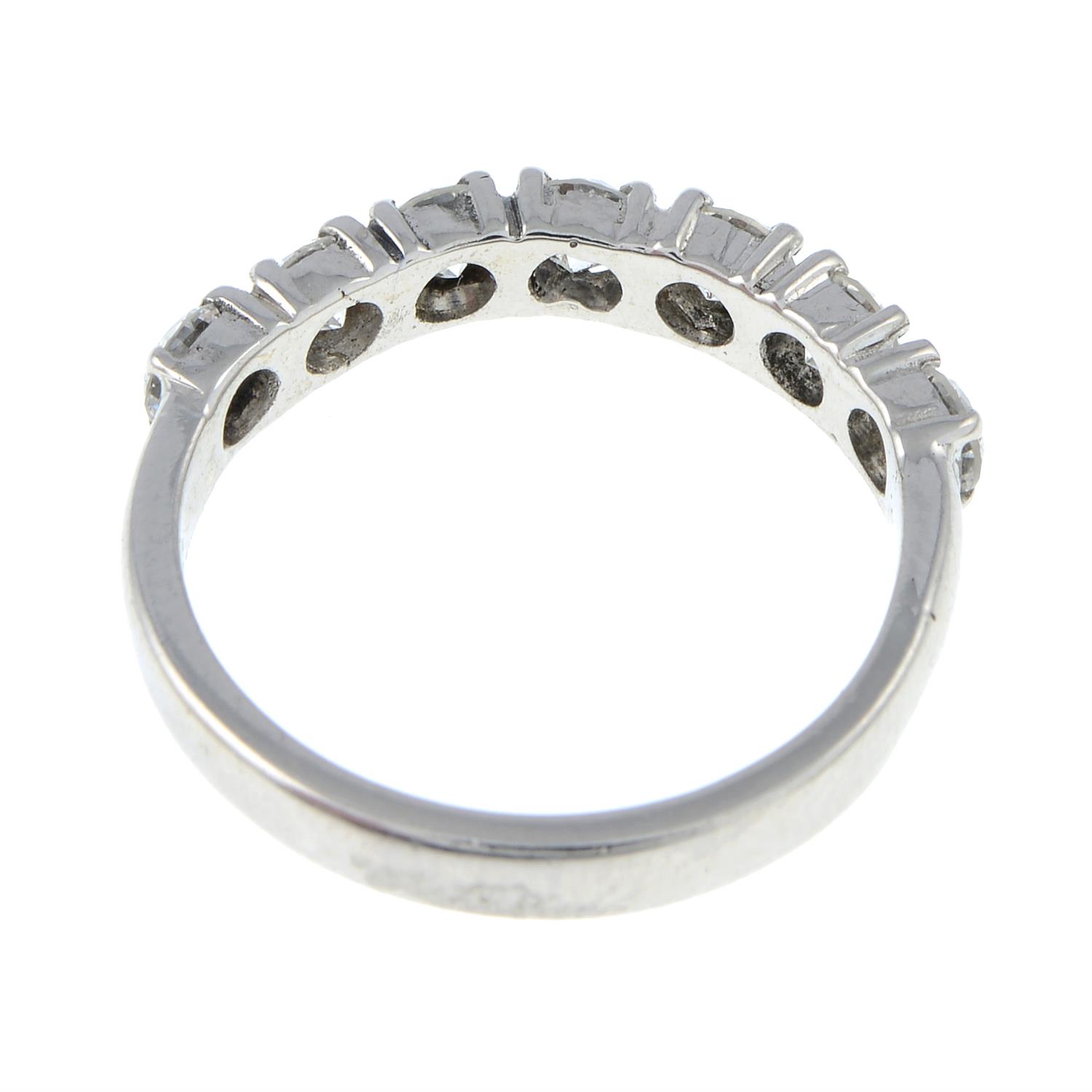 A brilliant-cut diamond half eternity ring. - Image 3 of 3