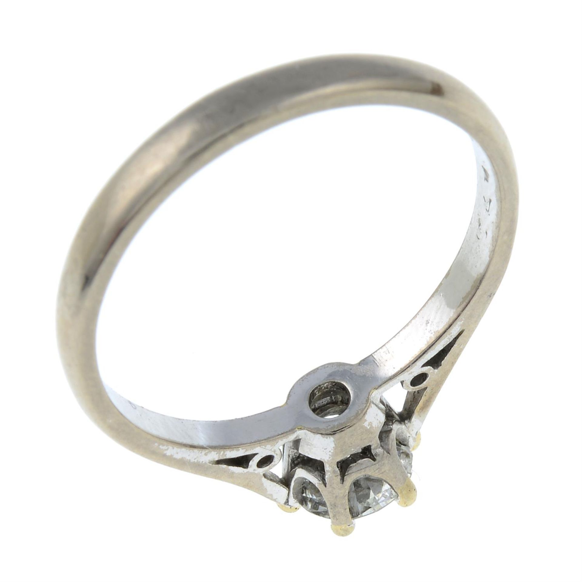 An 18ct gold brilliant-cut diamond single-stone ring. - Image 3 of 3