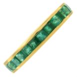 An emerald full eternity ring.