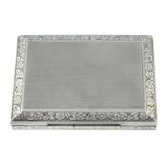 An early 20th century silver cigarette case.