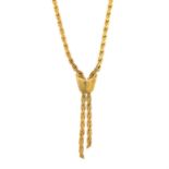 A 9ct gold fancy-link chain necklace, by Uno-A-Erre.