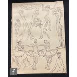 ALBERT WAINWRIGHT (1898-1943) - A sketch depicting studies of female dancers and the female nude