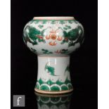 A Chinese 'Dragon' stem cup, Daoguang (1821-1850) mark to base, the tapered stem rising to a