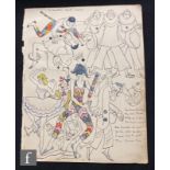 ALBERT WAINWRIGHT (1898-1943) - 'Comedia dell arte', depicting various circus performers in clown