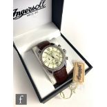 A gentleman's stainless steel Ingersoll Bel Air IN3213 automatic wrist watch, Roman numerals