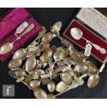 A parcel lot of hallmarked silver coronation, royal interest and other commemorative teaspoons to