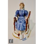 A Royal Worcester figure Sister London Hospital, modelled by Ronald van Ruyckevelt, printed mark,