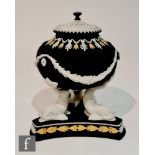 A later 20th Century Wedgwood Jasperware pastille burner, after an 18th Century original, the