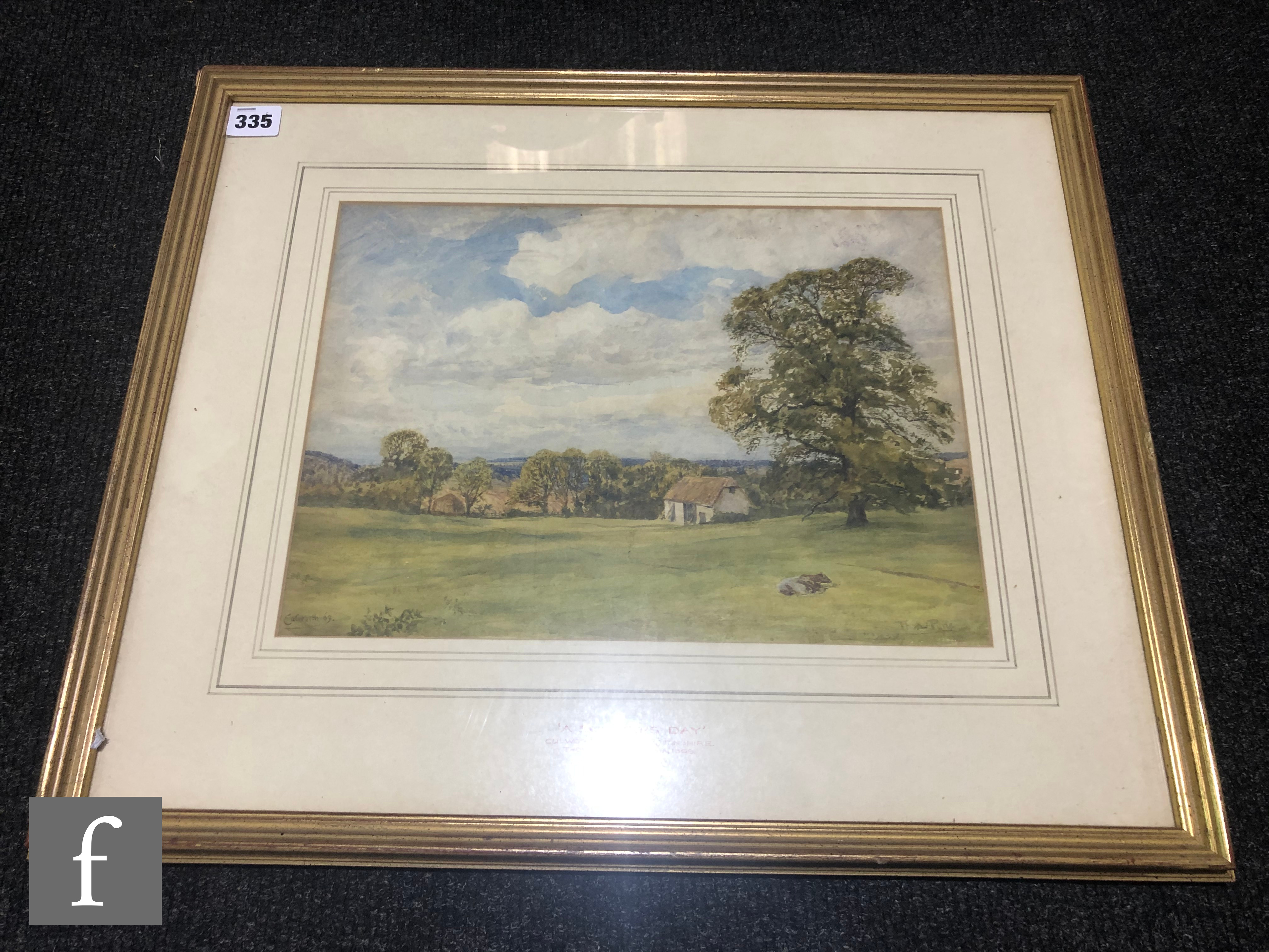THOMAS PYNE (1843-1935) - 'A Summer's Day', watercolour, signed, framed, 25cm x 34cm, frame size - Image 2 of 5
