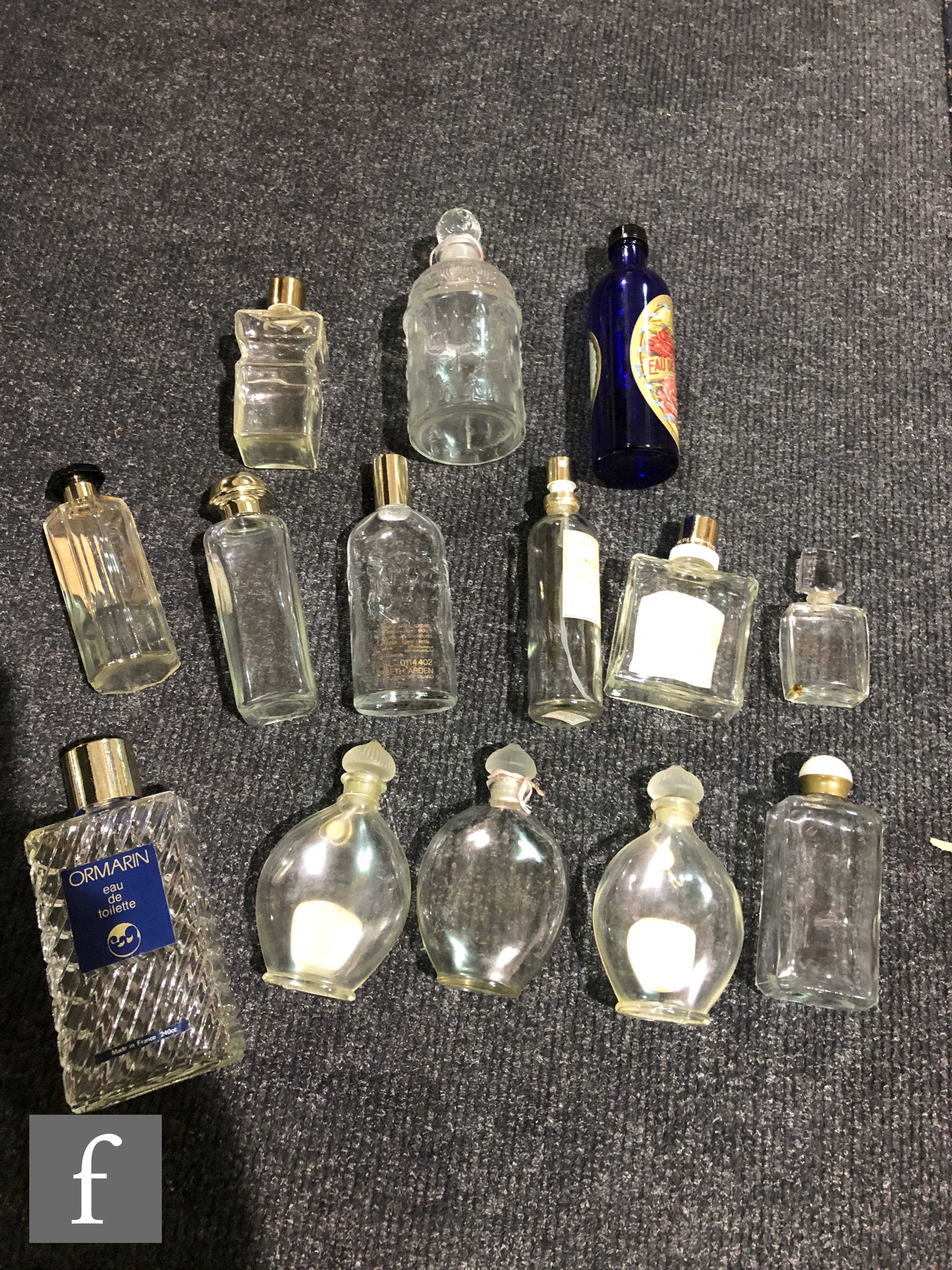 An extensive collection of post 1970s perfume and glass cologne bottles and stoppers, some in - Image 2 of 13