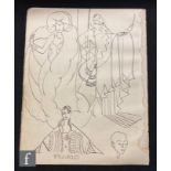 ALBERT WAINWRIGHT (1898-1943) - 'Pearls', depicting studies of female figures in elaborate dresses