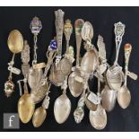 A collection of various Canadian silver spoons, all of varying form to include examples with