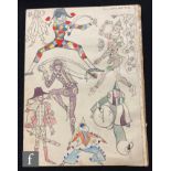 ALBERT WAINWRIGHT (1898-1943) - A study of clowns in various costumes and poses, to the reverse
