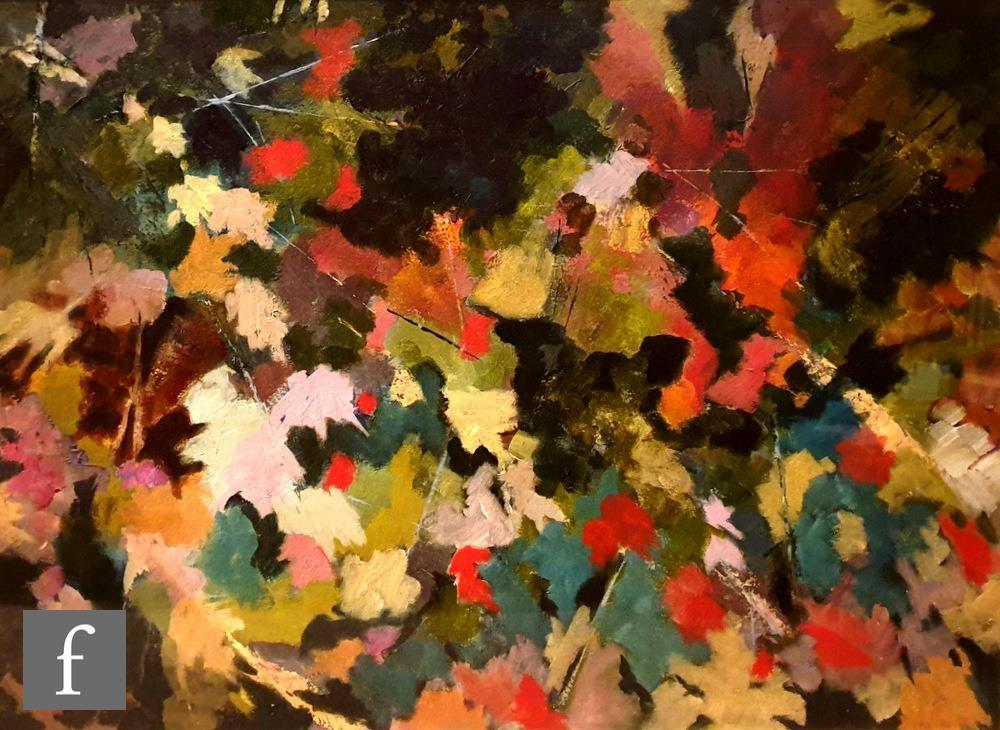MARY VILLA (CONTEMPORARY) - Summer flowers, acrylic on paper, framed, 51cm x 70cm, frame size 73cm x