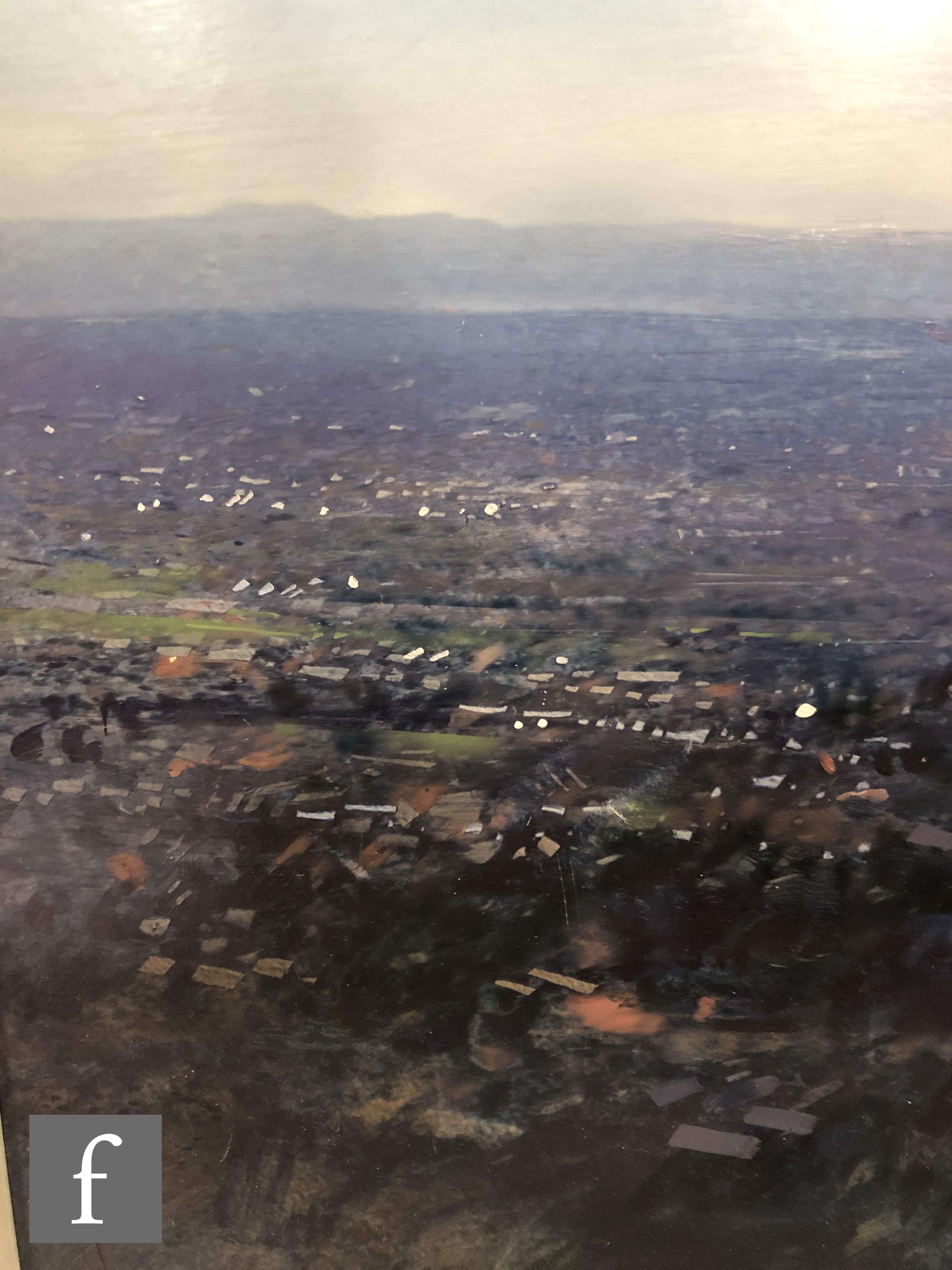 ROBERT PERRY, RBSA (B.1944) - 'Autumn Light in the Black Country - View from Turner's Hill, Dudley', - Image 2 of 6